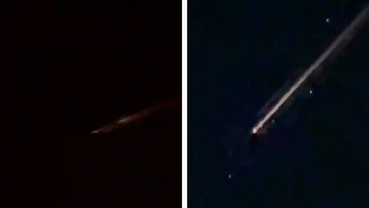 سقوط حطام قمر صناعي 